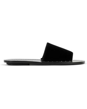 TOTEME Studded Detail Slides - Black