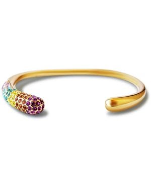 Hzmer Jewelry Rhinestone-Embellished Bangle - Metallic