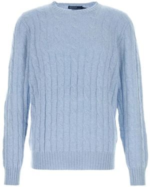 Polo Ralph Lauren Cable-Knit Cashmere Jumper - Blue