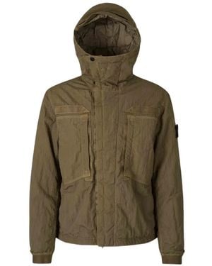 Stone Island Hooded Jacket - Green