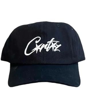 corteiz Logo-Embroidered Six-Panel Cap - Azul
