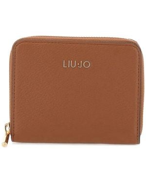 Liu Jo Logo Zip Wallet - Brown