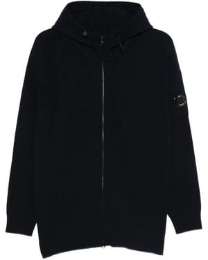 C.P. Company Zip-Front Hooded Jacket - Blue