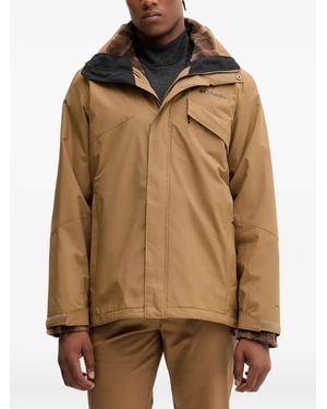 Columbia Zipped Reversible Hooded Jacket - Brown