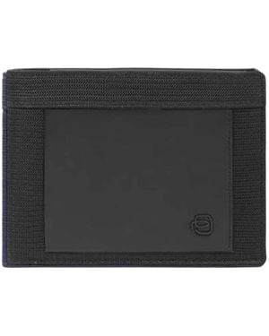 Piquadro Paneled Wallet - Black