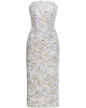 Agua Bendita Armonía Soledad Midi Dress - Grey
