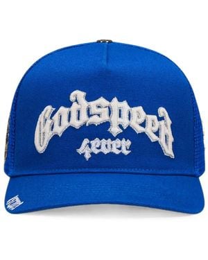 Godspeed Forever Embroidered Trucker Hat - Blue