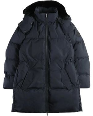Canada Goose Aren Fur-Trim Hooded Parka Coat - Blue