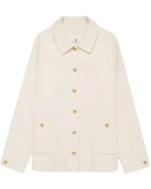 Anine Bing Button-Fastening Patch-Pocket Jacket - White