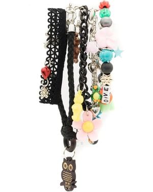 Amir Slama Multi-Chain Stack Bracelet - White