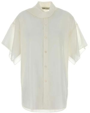 Carven Draped Shirt - White