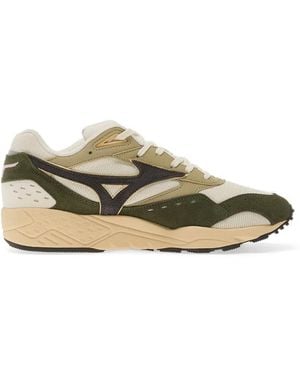 Mizuno Logo-Detail Trainers - Natural