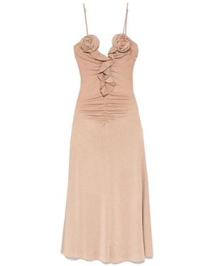 Nissa Rhinestone-embellished Midi Dress - ナチュラル