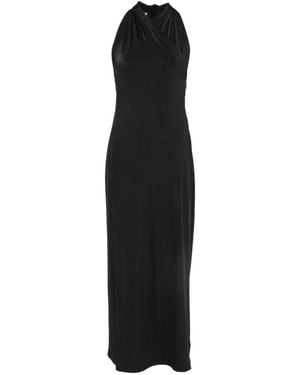 Another Tomorrow Slevveless Maxi Dress - Black