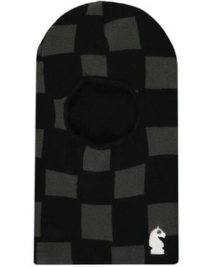 Market Checked-Pattern Balaclava - Black