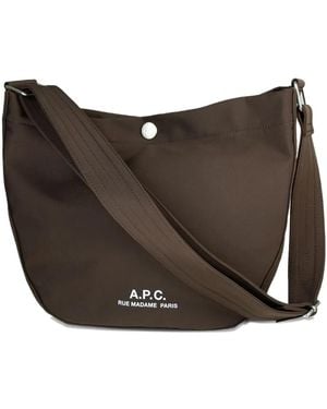 A.P.C. Small Journal Shoulder Bag - Brown