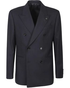 Lardini Double-Breasted Suit - Blue