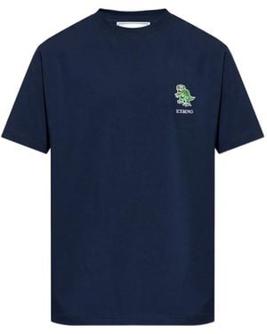 Iceberg T-Shirt À Broderie Dinosaure - Blue