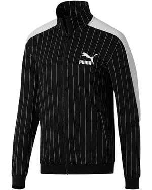 PUMA Archive Pinstripe T7 Track Jacket - Black