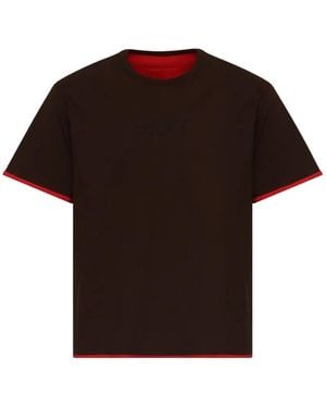 MM6 by Maison Margiela Reversible Cotton T-Shirt - Black