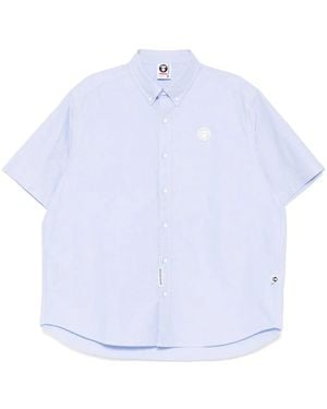 Aape By A Bathing Ape Logo-patch Shirt - White