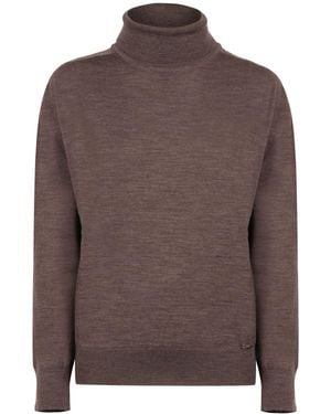 Kiton Dolcevita Wool Jumper - Brown