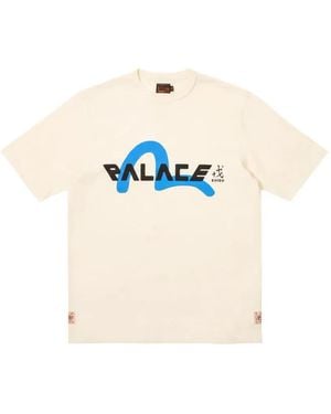 Palace X Evisu Logo-Print T-Shirt - White