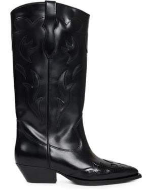 Sandro Botas Con Diseño Bordado - Negro