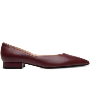 Bally Leather Pointed-Toe Court Shoes - Brown