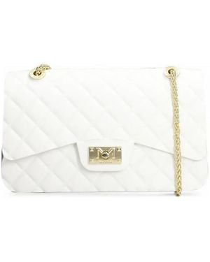 Marc Ellis Falcon Quilted Shoulder Bag - White