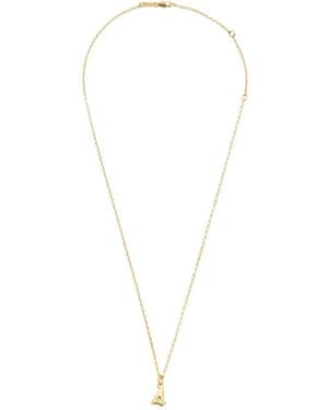 Ami Paris Number-Pendant Necklace - White