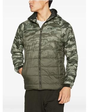 Oakley Camouflage-Print Quilted Jacket - Green