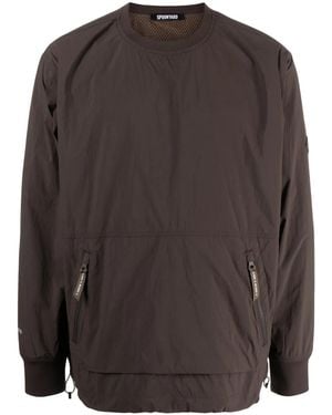 Spoonyard Crew-Neck Logo-Patch Sweatshirt - Brown