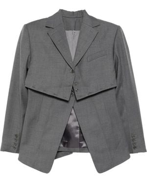 ROKH Layered Broken Jacket - Gray