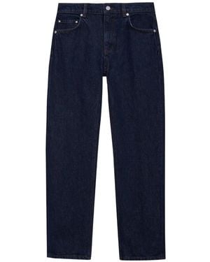 Anine Bing Kate Straight-Leg Jeans - Blue