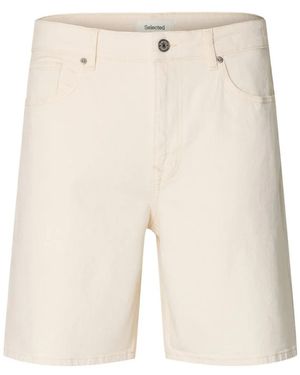 SELECTED Shorts Met Vijf Zakken - Wit