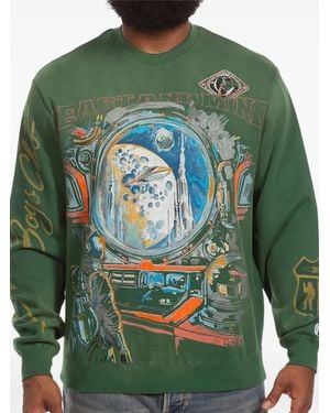 BBCICECREAM Explore Printed Long-Sleeve Sweatshirt - Green