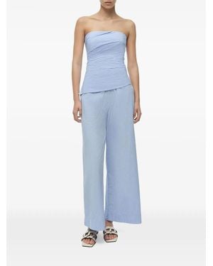 Jonathan Simkhai Emerson Striped Top - Blue