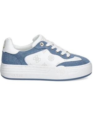 Guess Perforierte Swole Sneakers - Blau