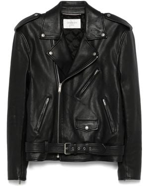 Saint Laurent Zipped Cuffs Jacket - Black