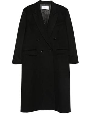 Lardini Manteau Martin À Boutonnière Croisée - Black