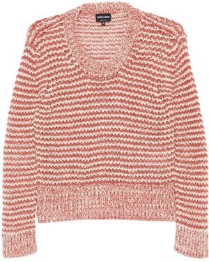 Giorgio Armani Open-Knit Jumper - Pink