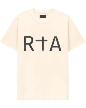 RTA Liam Logo T-Shirt - Natural