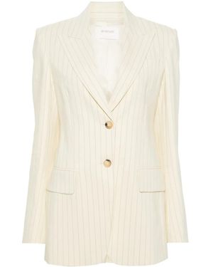 Sportmax Aversa Pinstriped Blazer - Natural