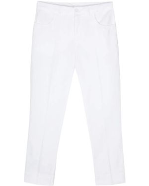 Aspesi Pressed-Crease Tapered Trousers - White