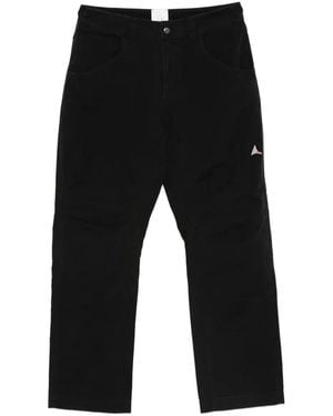 ROA Pantalon Crimp Shaped En Coton - Black