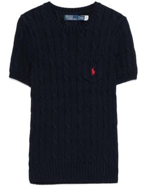 Polo Ralph Lauren Short Sleeve Mini Polo With Ribbed Cuffs - Blue