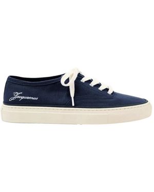 Jacquemus Féfé Logo-Embroidered Low-Tops Trainers - Blue