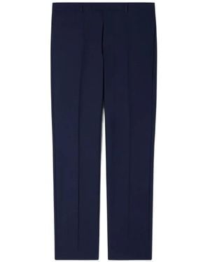 Sandro Mirco Check Tailored Trousers - Blue