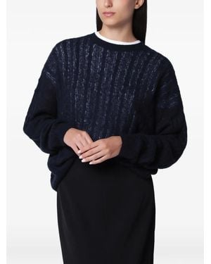 Lisa Yang Amabel Cable-Knit Sweater - Blue